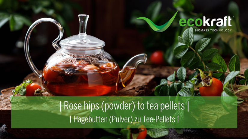 ECOKRAFT - Rose hips (powder) to tea pellets